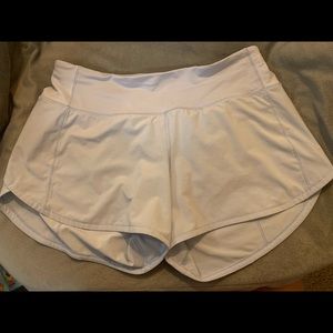 Lululemon Speed Up shorts, 4”, 6 tall.